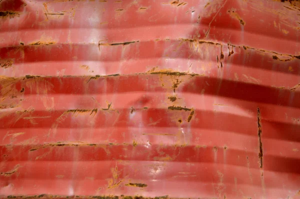 Red Peeling Iron Drum Background — Stock Photo, Image