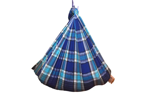 Indonésio Tradicional Baby Swing Bebê Balanço Com Sarong Contra Fundo — Fotografia de Stock