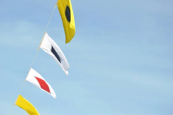 Bandeiras marítimas — Fotografia de Stock