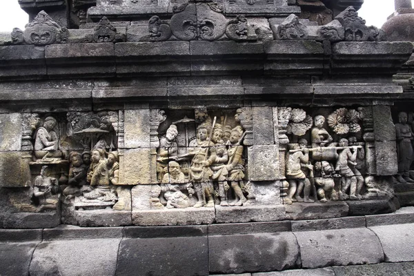 Храм Боробудур у місті Яджаджакарта-Індонезія — стокове фото