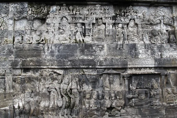 Templo Borobudur en Jogjakarta - Indonesia — Foto de Stock