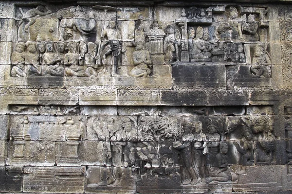 Templo Borobudur en Jogjakarta - Indonesia — Foto de Stock