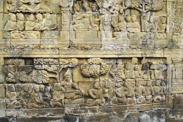 Храм Боробудур у місті Яджаджакарта-Індонезія — стокове фото