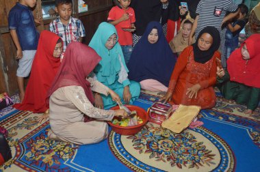 Tarakan - Endonezya, 1 Nisan 2018: Geleneksel Bugisnese Seremonisi 