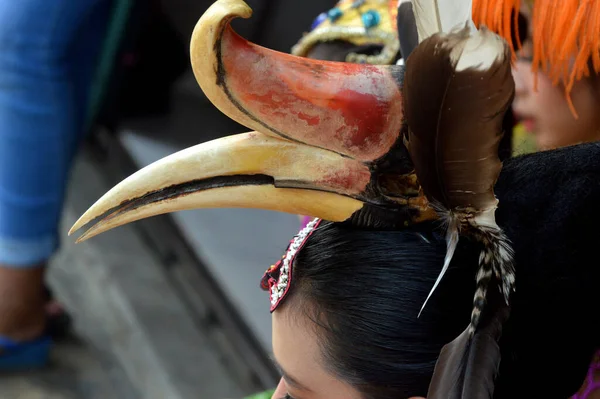 Tarakan Indonésie Juillet 2018 Portrait Une Belle Indonésienne Souriante Portant — Photo