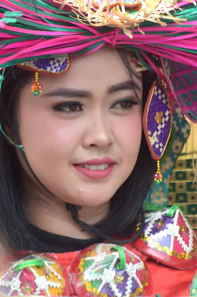 Tarakan Indonesia Juli 2018 Portret Van Een Mooie Indonesische Vrouw — Stockfoto