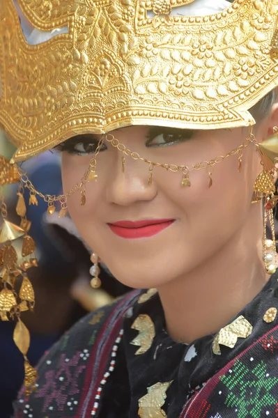 Tarakan Indonesia Juli 2018 Portret Van Een Prachtige Indonesische Vrouw — Stockfoto