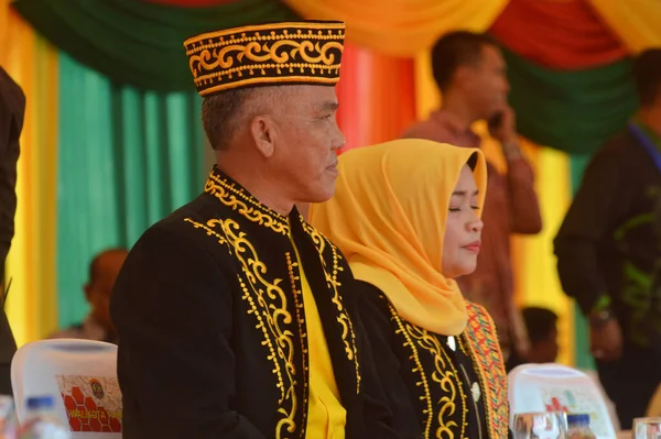 Таракан Індонезія Липня 2018 Гості Членів Апексі Трибунах Параду Апексі — стокове фото