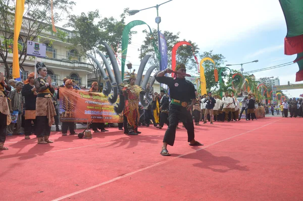 Tarakan Indonesia Julio 2018 Atracción Artes Marciales Silat Frente Podio — Foto de Stock