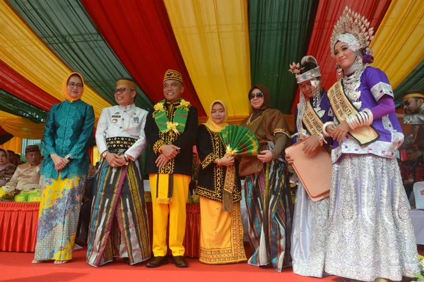 Tarakan Indonésia Julho 2018 Participantes Desfile Apeksi Apresentaram Presente Prefeito — Fotografia de Stock