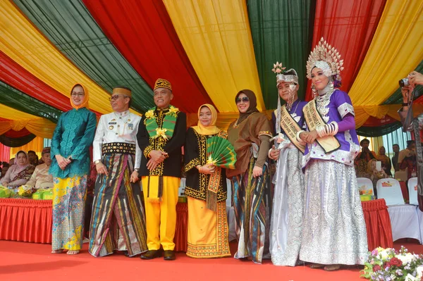 Tarakan Indonésia Julho 2018 Participantes Desfile Apeksi Apresentaram Presente Prefeito — Fotografia de Stock