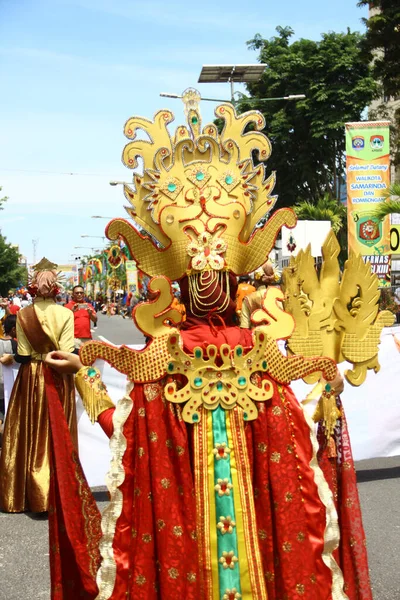 Tarakan Indonesia Lipca 2018 Portret Pięknej Indonezyjskiej Kobiety Uśmiechniętej Zmodyfikowanych — Zdjęcie stockowe