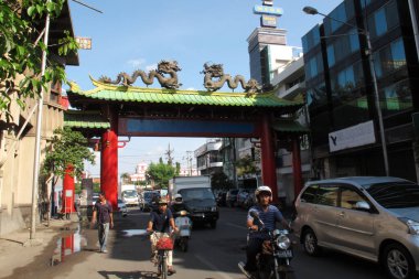 Surabaya 'daki Kya-kya Surabaya ya da Surabaya' daki Çin Mahallesi 1945, Nisan, 2013 - SURABAYA - INDONEZYA