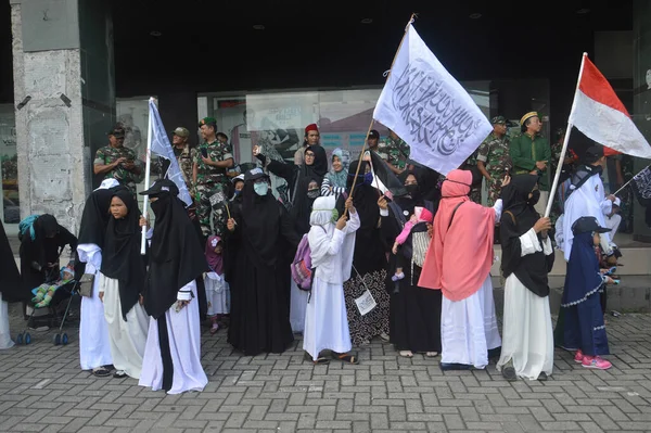 Tarakan Indonesia November 2018 Aksi Damai Oleh Kelompok Muslim Tarakan — Stok Foto