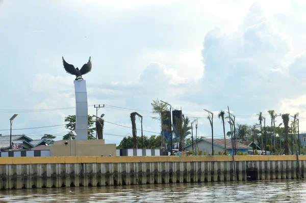Tanjung Selor Indonesia Noviembre 2018 Monumento Estatua Del Carey Construido — Foto de Stock