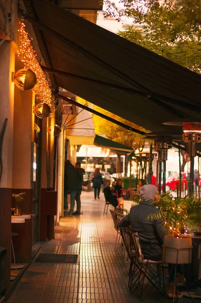 Tesalónica Grecia 2018 Tesalónica Street Café — Foto de Stock