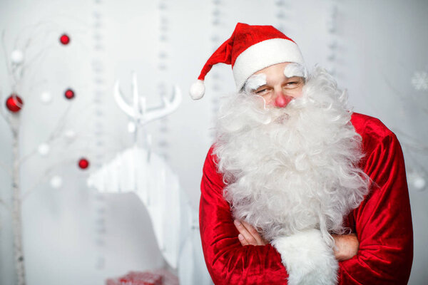 Merry Christmas and happy holidays. Santa Claus man