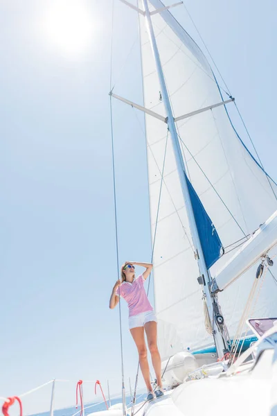 Beautiful Girl Relaxing On Yacht In Greece Teenager Tan Stock Photo Beautiful Girl Relaxing On Yacht In Greece Teenager Tan Stock Photo
