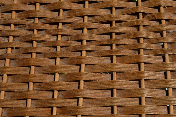 Rotan Rieten Textuur Met Handgemaakte Traditionele Droge Takken Rieten Bruine — Stockfoto