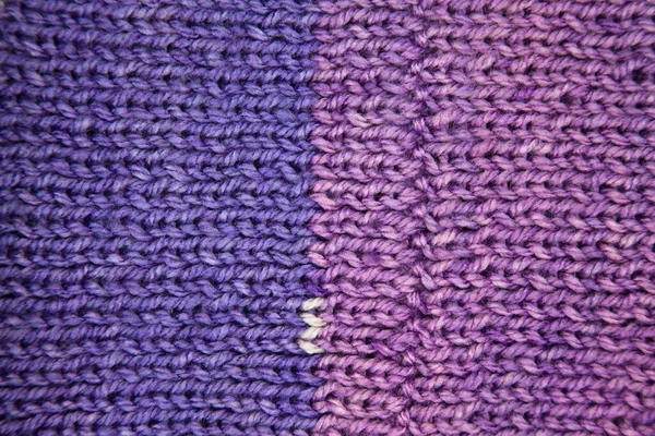 Tissu Motif Laine Tissu Tricoté Main Texture Fond Laine Violette — Photo