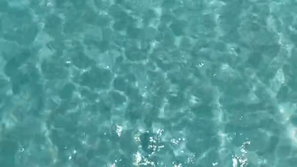 Sunny Day Top View Of Crystal Clear Water Looped Background