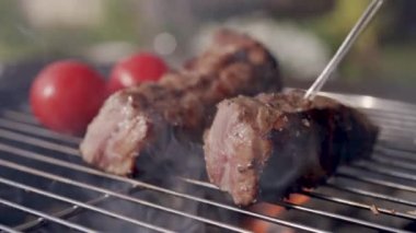 Mangal Barbekü domuz kaburga pişirme yakın