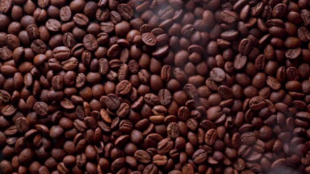 Kaffebönor rostas — Stockvideo