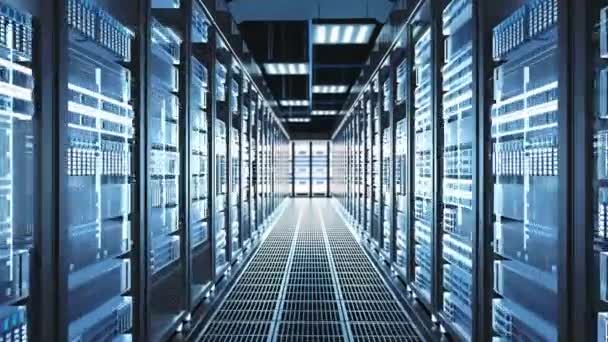 Numérisation du flux d'informations se déplaçant à travers les serveurs de rack dans le centre de données 