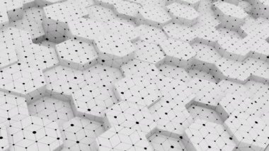 Soyutlama Hive Altıgen Geometrik Alanı parlak temiz ızgara dalgalanma arkaplanı