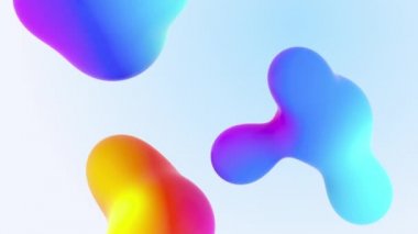Aqua renkli sıvı FX degradeler soyutlama Minimalistic form kompozisyon