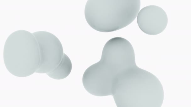 Черно-белая жидкость Fx Градиенты Абстракция Минималистическая форма — стоковое видео