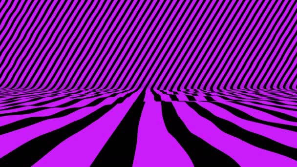 明るい壁にエレガントなシーンの波の色の図 — ストック動画