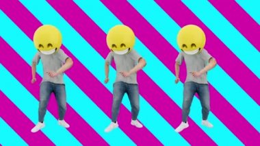 Comical Rhythm Beat Looping Animasyon Takımı İnsan Komik ve Lucky Dinamik Dans