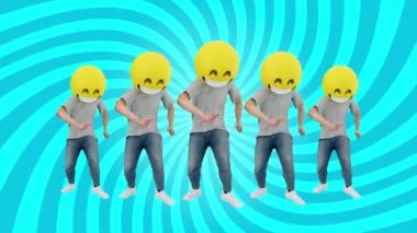 Comical Rhythm Beat Looping Animasyon Takımı İnsan Komik ve Lucky Dinamik Dans