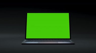 İş Blog 'u veya Oyun Uygulaması Video Kapatma 4k için Yeşil Ekran 3d Bilgisayarını temizle
