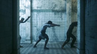 3D Animasyon Korkunç Zombi Canavarı Yürüyen Cadılar Bayramı Arkaplan 4k
