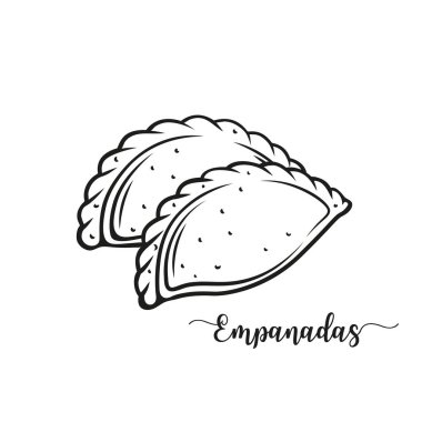 Empanadas or fried pie clipart