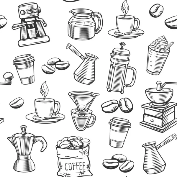 Kahve Pürüzsüz Çizimi Vektör Illüstrasyonu — Stok Vektör