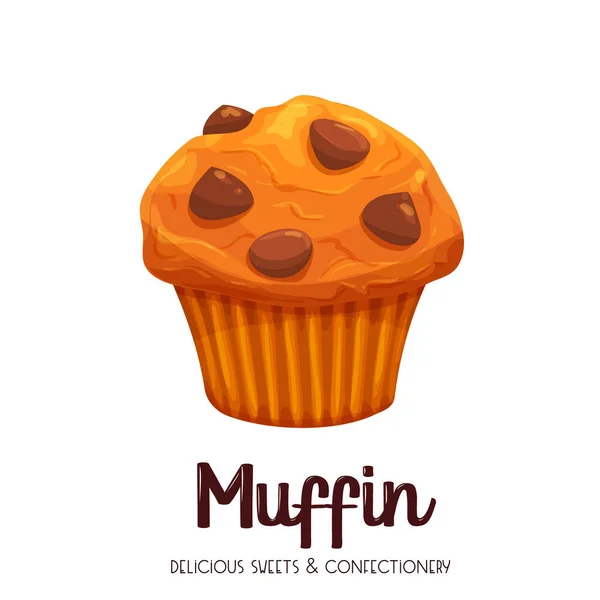 Icônes Muffins Vectoriels Gâteau Illustration Pour Confiserie Menu — Image vectorielle