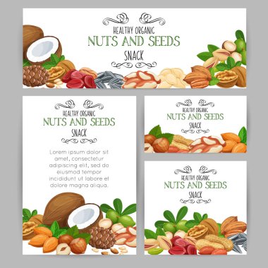 Fındık ve çekirdekli şablon