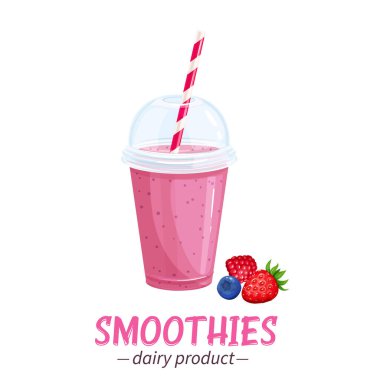 Vektör smoothies simgesi.