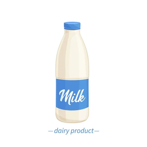 Vector bootle leche . — Vector de stock