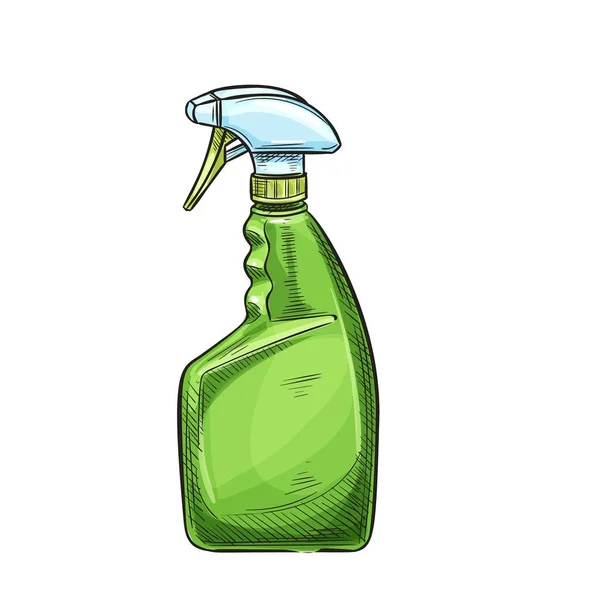Gartensprayer Flaschenaerosol Skizze — Stockvektor