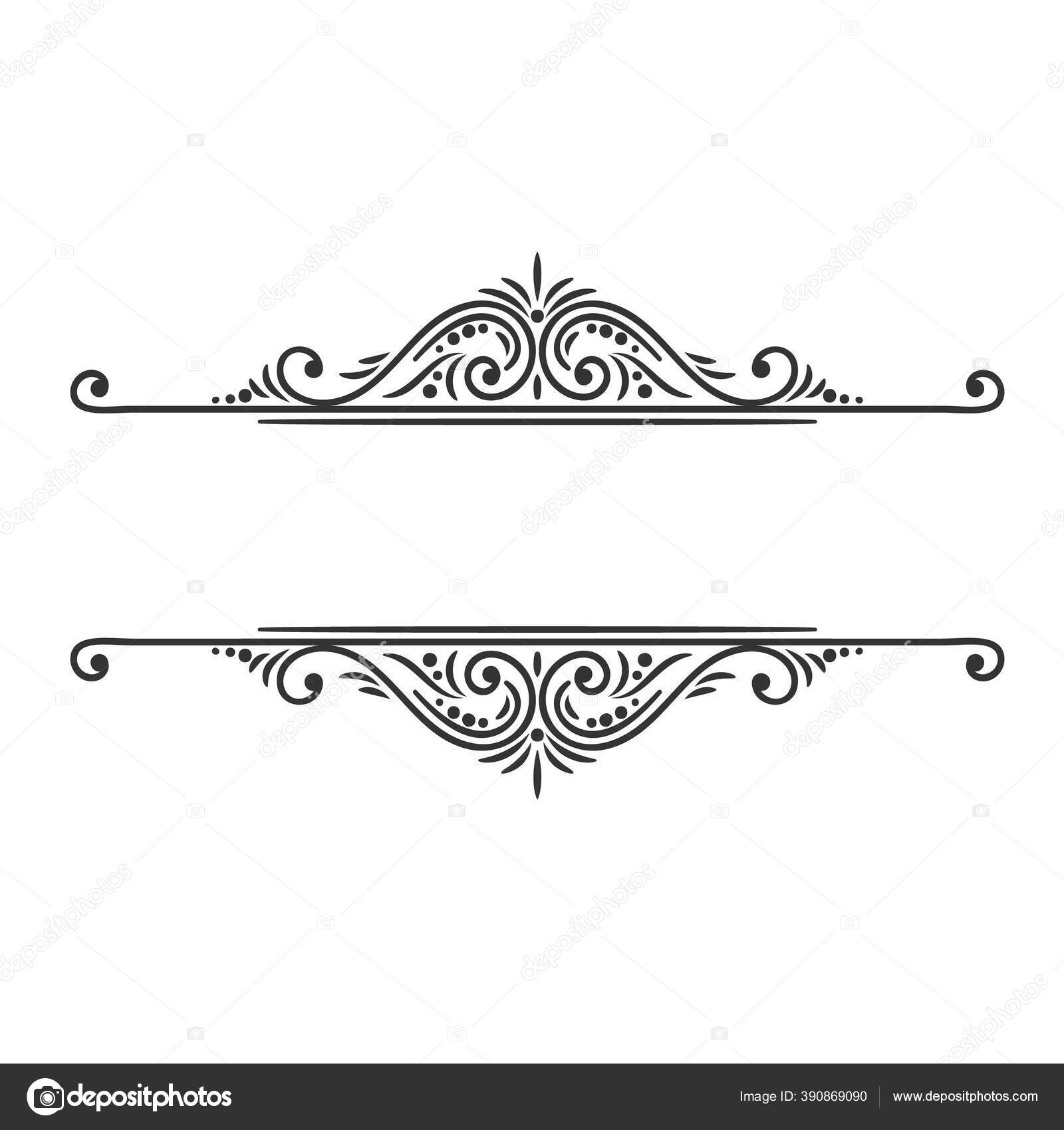 Bingkai Rancangan Kaligrafi Stok Vektor C Tory 390869090