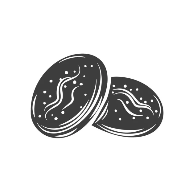 Broodjes omtrek pictogram — Stockvector