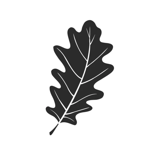 참나무 잎 모양 — 스톡 벡터