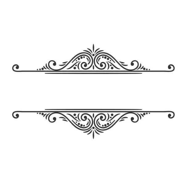 Moldura de design caligráfico — Vetor de Stock