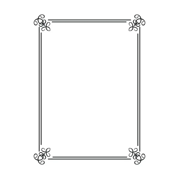 Vintage kalligrafisch frame — Stockvector