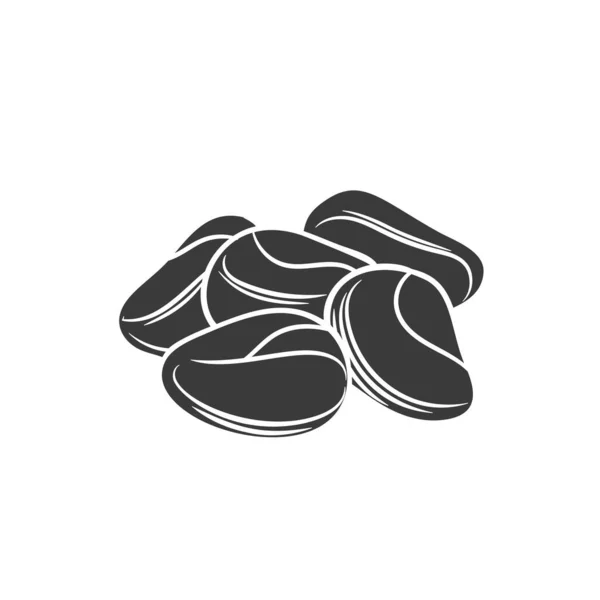 Icono de glifo de nuez de cola — Vector de stock
