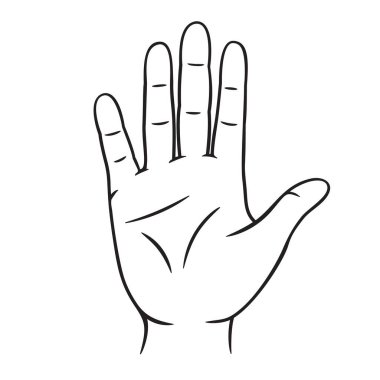 Eller avuç içi simgesi